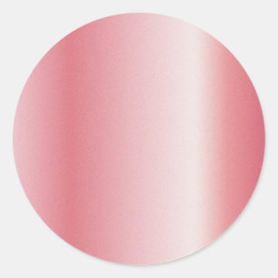 Add Your Text Upload Logo Rose Gold Blank Template Classic Round Sticker