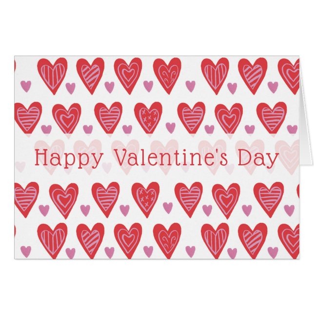 Add Your Text | Valentine Chic Pattern (Front Horizontal)
