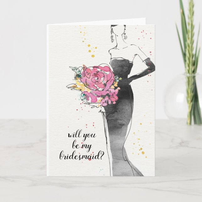 Add Your Text | Wild Apple | Floral Fashion Dress Invitation (Front)