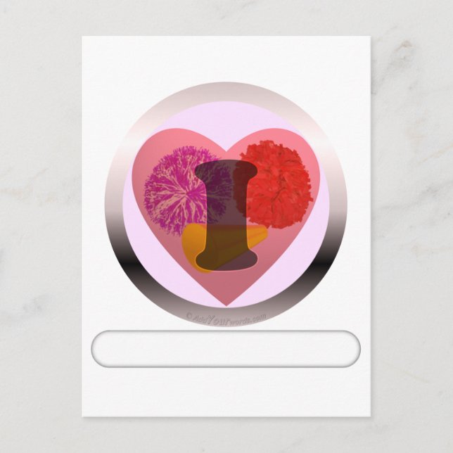 Add your words Cheerleading Postcard (Front)