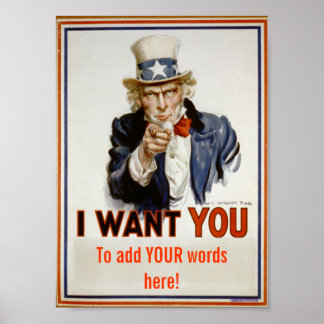 "add YOUR words" Poster