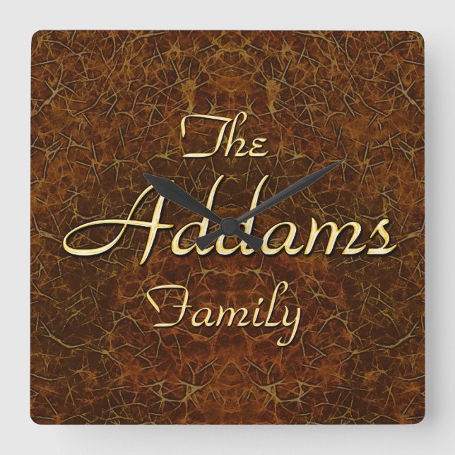 ADDAMS Family Clan Reunion Custom Designed Clock (Front)