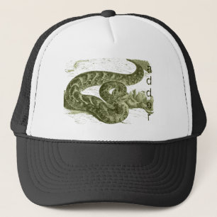 Adder (snake) trucker hat