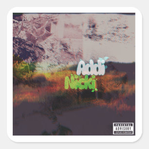 Addi Nicki Album Cover Artwork Square Sticker