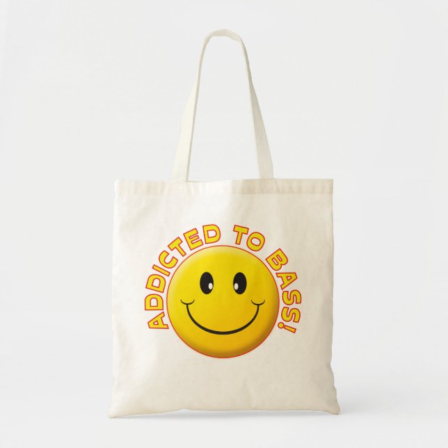Addicted Bass Smile Tote Bag (Front)