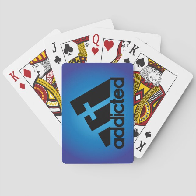 Addicted Black Playing Cards (Back)