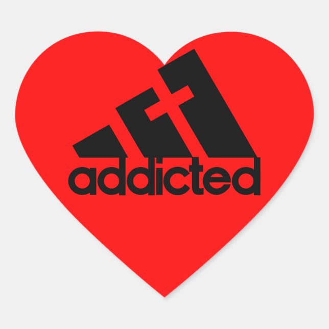 Addicted Heart Sticker (Front)