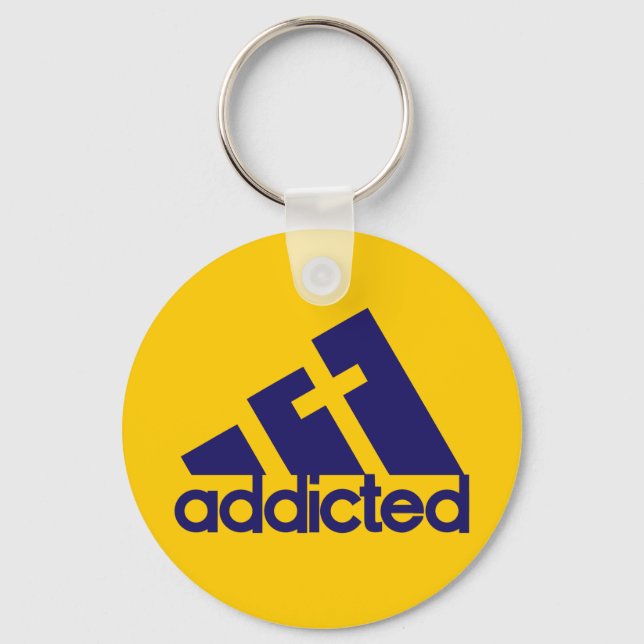 Addicted Key Ring (Front)