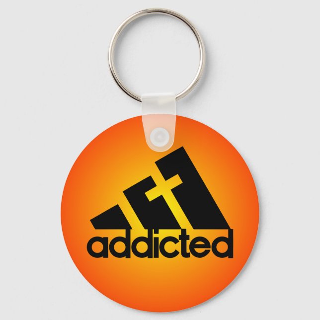 Addicted Key Ring (Front)