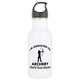 addicted to archery 532 ml water bottle