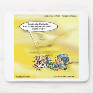 Addicted To Coffee By Londons Times Cartoons Mouse Pad