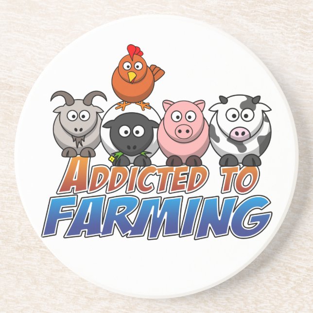Addicted to Farming Coaster (Front)