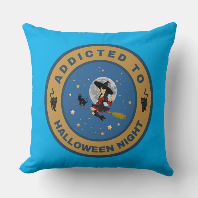 Addicted to Halloween Night Cushion (Front)