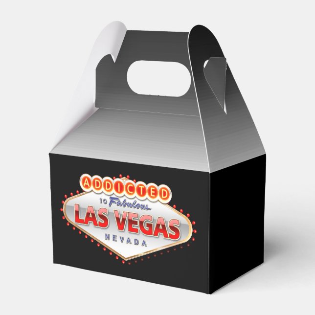 Addicted to Las Vegas, Nevada Funny Sign Favour Box (Front Side)