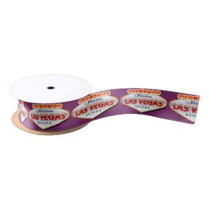Addicted to Las Vegas, Nevada Funny Sign Satin Ribbon
