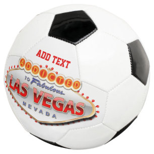 Addicted to Las Vegas, Nevada Funny Sign Soccer Ball