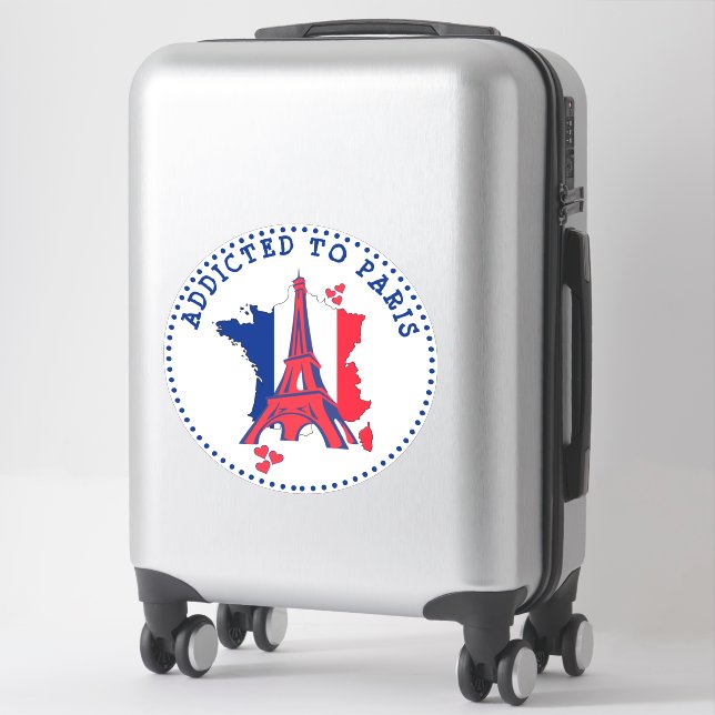 Addicted To Paris Eiffel Tower (Suitcase)