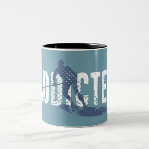 Addicted To Stand Up Paddling Two-Tone Coffee Mug