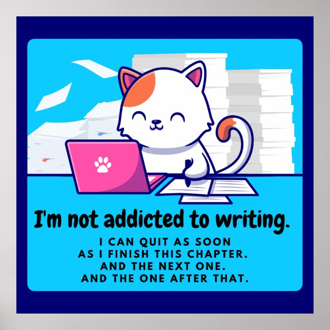 Addicted to Writing: The Write Chuckle Poster (Front)