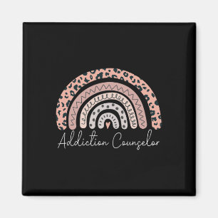 Addiction Counsellor Rainbow Therapist Mental Heal Magnet