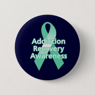 Addiction Recovery Awareness 6 Cm Round Badge