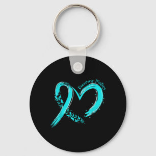 Addiction Recovery Awareness Heart Drug Alcohol Key Ring