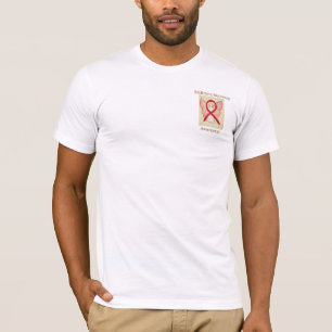 Addiction Recovery Awareness Red Ribbon Angel Tee
