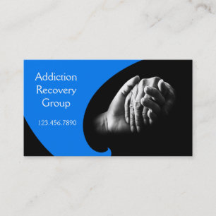 Addiction Recovery Group Counseling Business Card