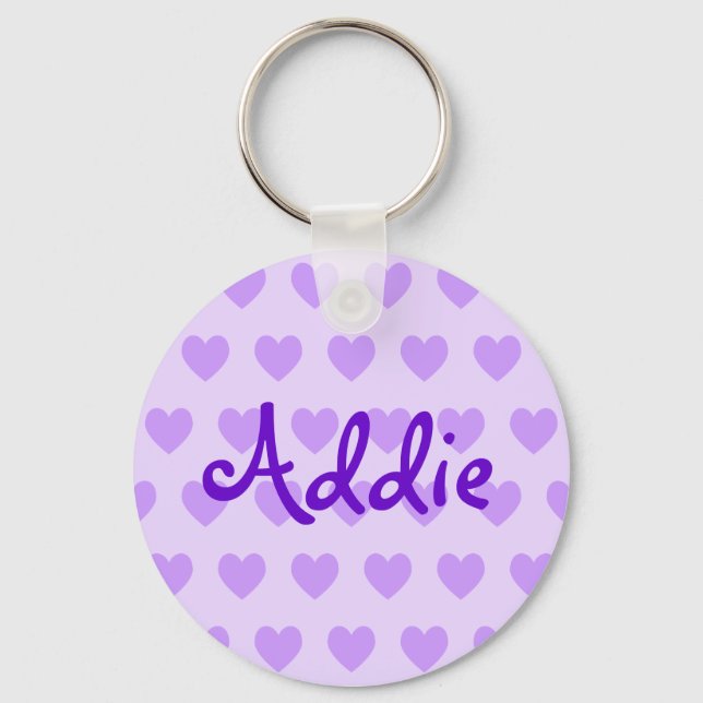 Addie in Purple Key Ring (Front)