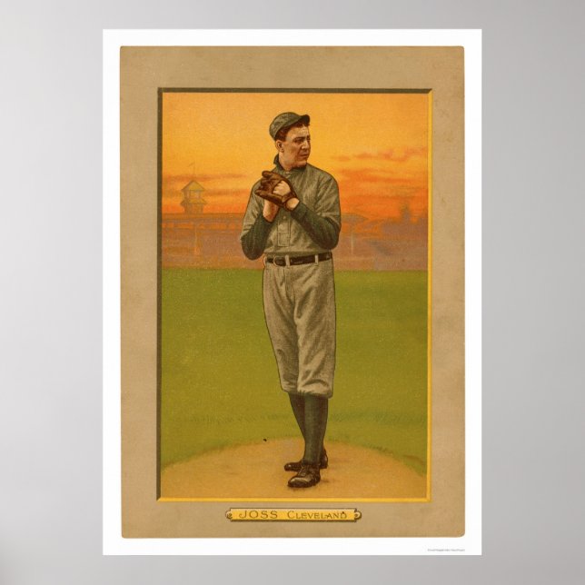 Addie Joss Cleveland Baseball 1911 Poster (Front)