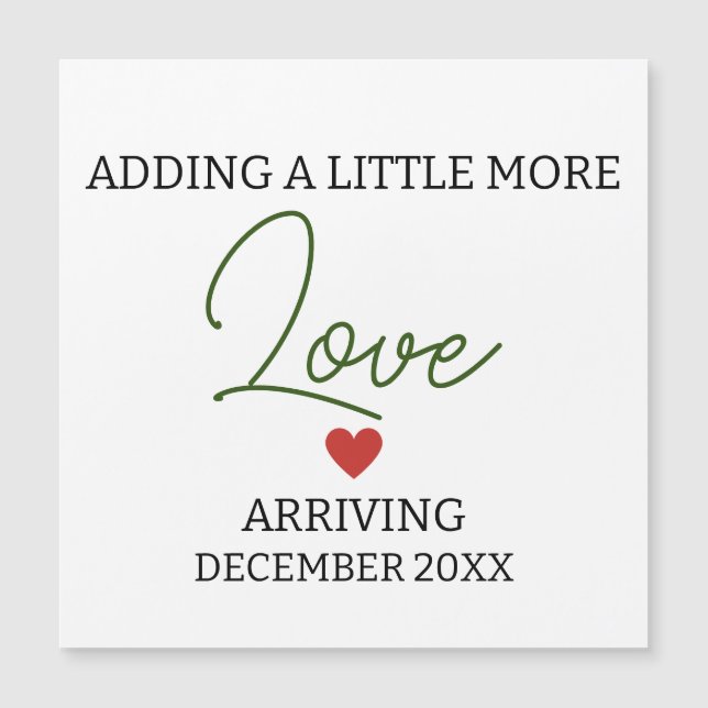 Adding a little more love gender neutral pregnancy (Front)