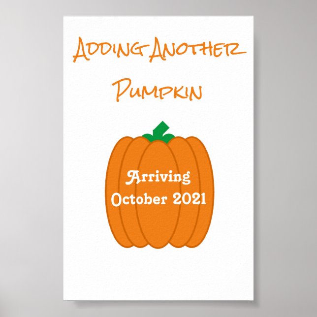 Adding Another Pumpkin Poster (Front)