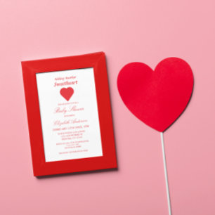 Adding Another Sweetheart Baby Shower Invitation