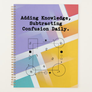 Adding Knowledge Math   Subtracting Confusion Planner