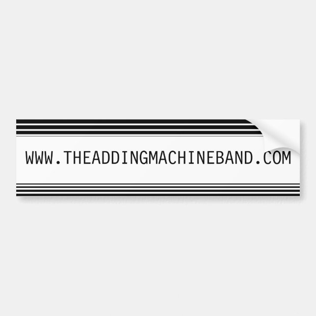 Adding Machine - Bumper Sticker (Front)