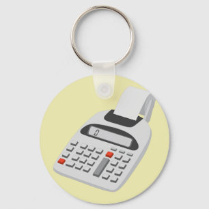 Adding Machine - Vintage Accountant Technology Key Ring