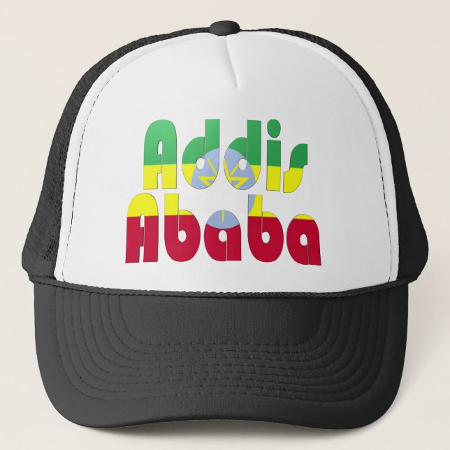 Addis Ababa, Ethiopia Trucker Hat (Front)