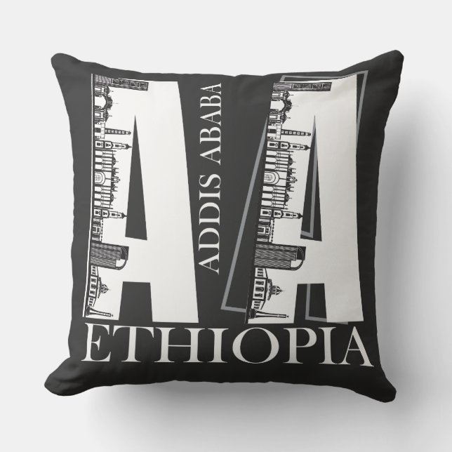 Addis Ababa pillow, Addis Ababa Cushion (Front)