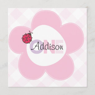 "Addison" 1st Birthday Invite