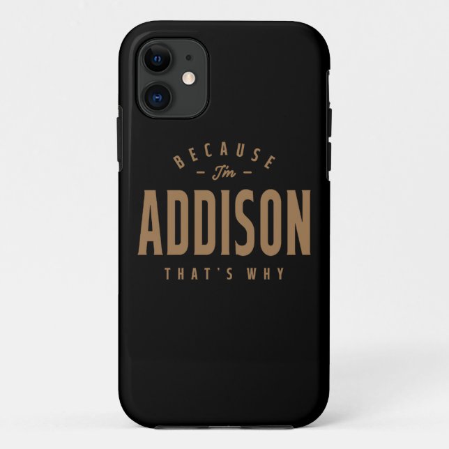 Addison Name Personalised Birthday Name Addison  Case-Mate iPhone Case (Back)