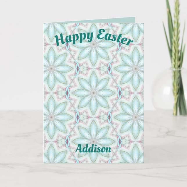 ADDISON ~ Personalised Easter card pattern ~ (Front)