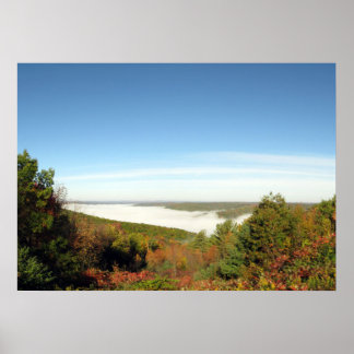 Addison Pinnacle Foggy Valley View Poster