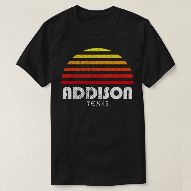Addison Texas Vacation Sunset TX T-Shirt (Design Front)