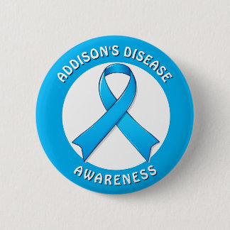 Addison's Disease Awareness Ribbon 6 Cm Round Badge