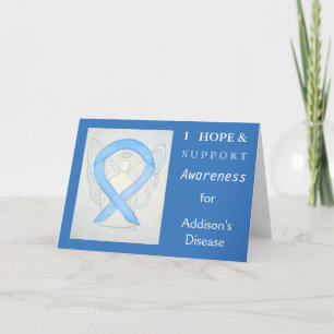 Addison's Disease Awareness Ribbon Greeting Card