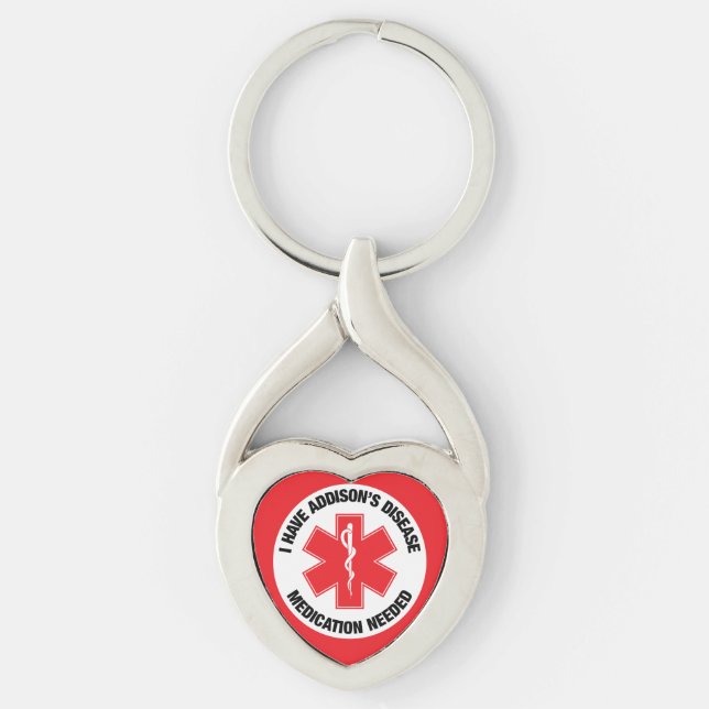 Addison's Disease Key Ring (Front)