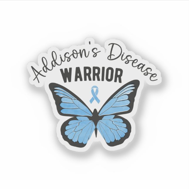 Addison's Disease Warrior Butterfly Rare Disease (Front)