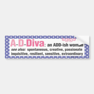 ADDiva bumper sticker - purple