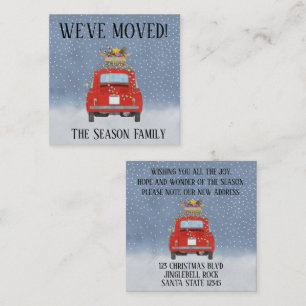 Address Announcement Fiat 500 with Christmas light