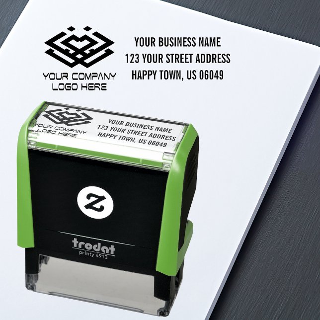 Address Business Stamps With Logo (Creator Uploaded)